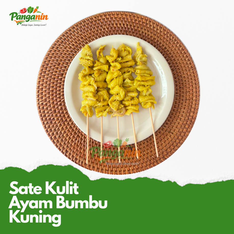Sate Kulit Ayam Bumbu Kuning 450-550 Gram